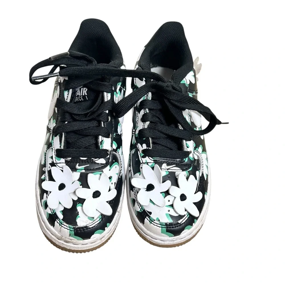 🌼 Nike Air Force 1 LV8 Floral Black White Green Gum 🌼