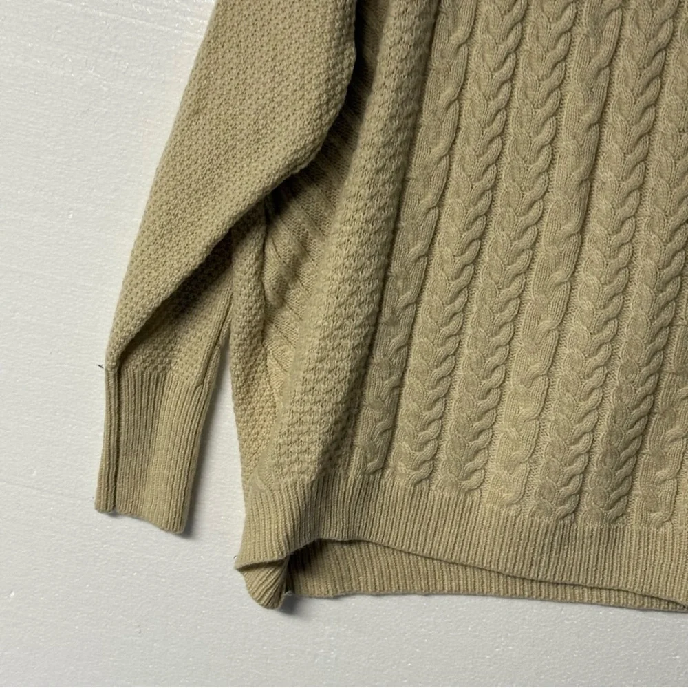 Lane Bryant Sweater Women Plus 22/24 Cable Knit Open Shoulder Long Sleeve Winter