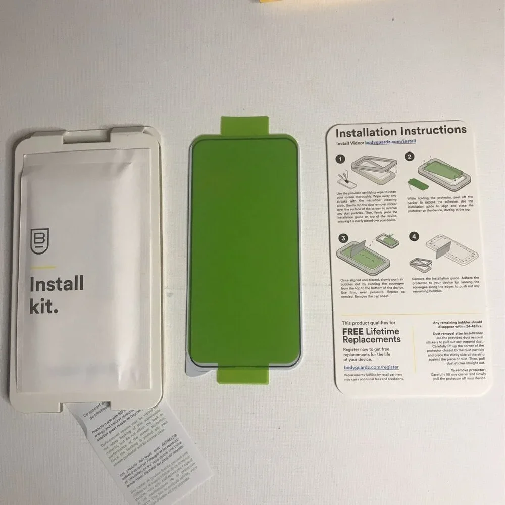 BodyGuardz Eco PRTX iPhone 13 / 13 PRO Shatterproof Glass Screen Protector Clear
