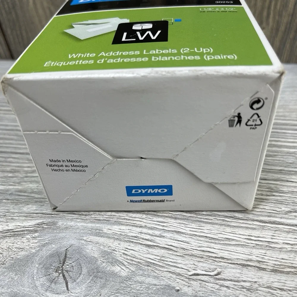 Dymo 30253 White Address Label 1 1/8