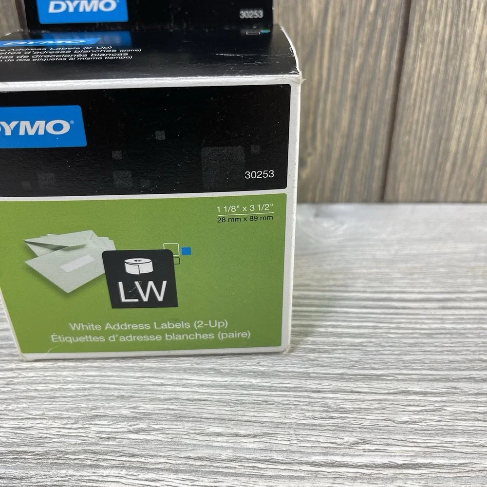 Dymo 30253 White Address Label 1 1/8
