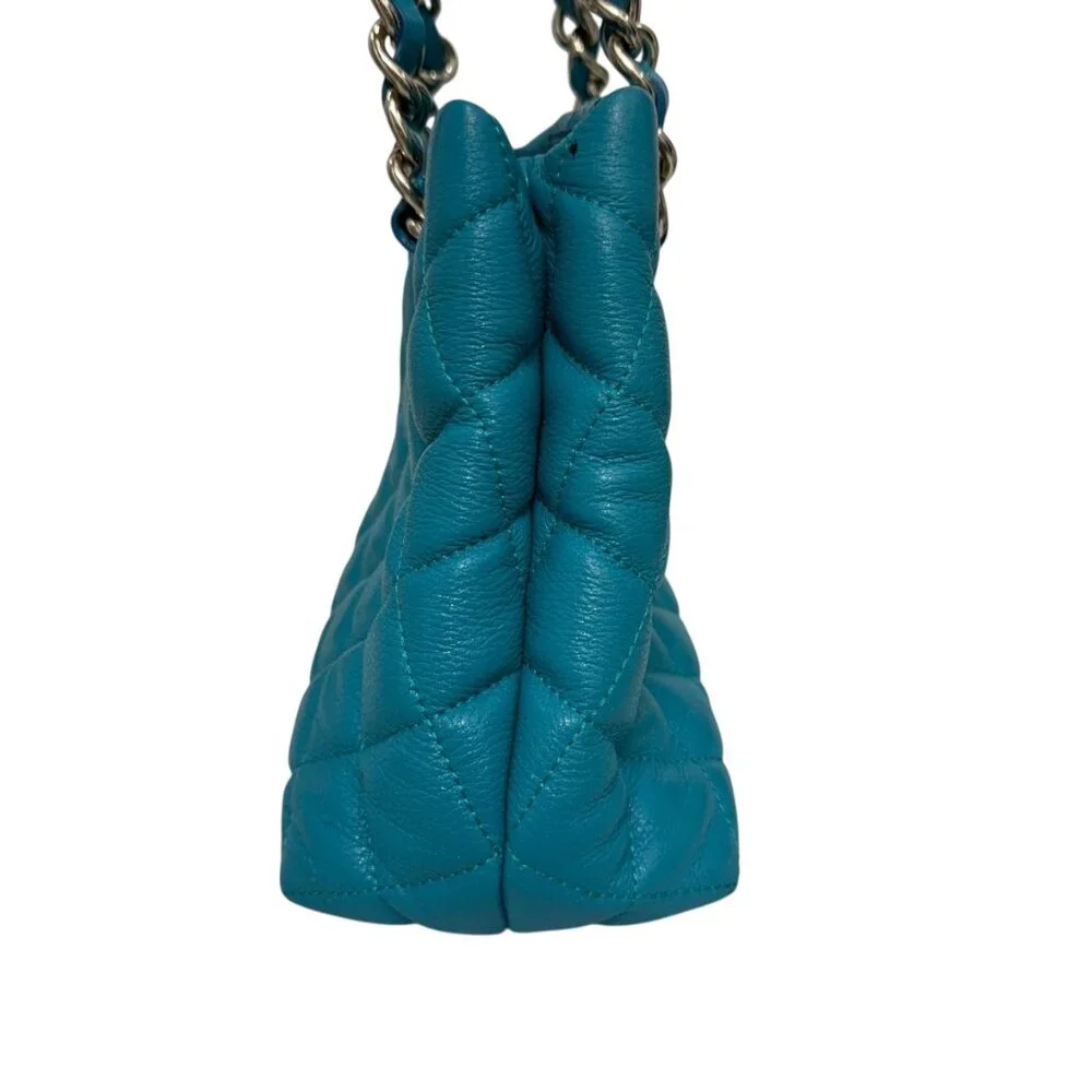 Kate Spade Gold Coast Small Maryanne Quilted Mid Teal Leather bag