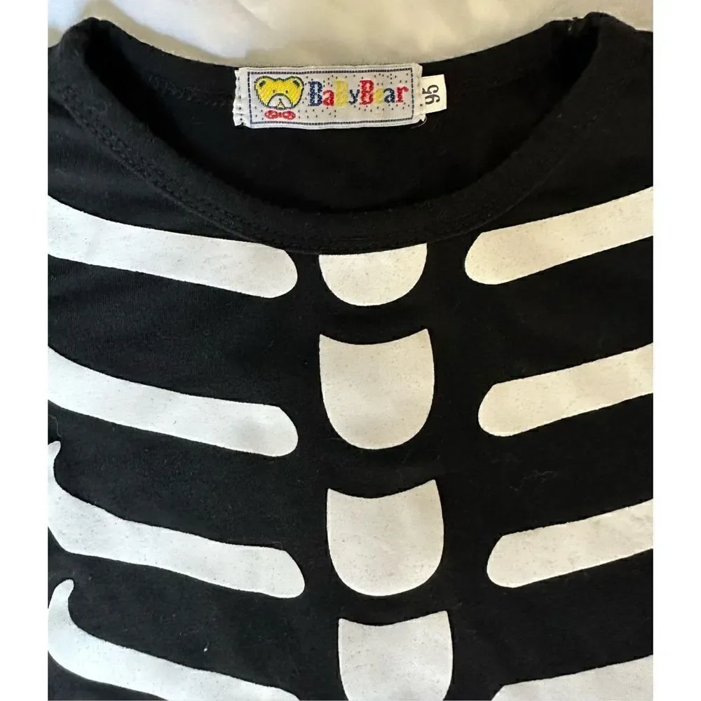 Toddler Skeleton Romper, Sz:95/2T