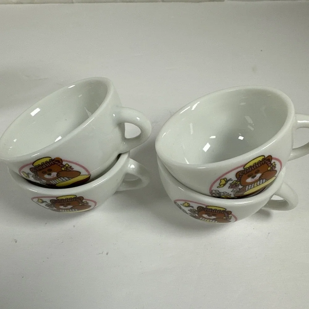 Vintage 1970's Childs Porcelain Jaymar Teddy Bear Tea Set 12 pc.