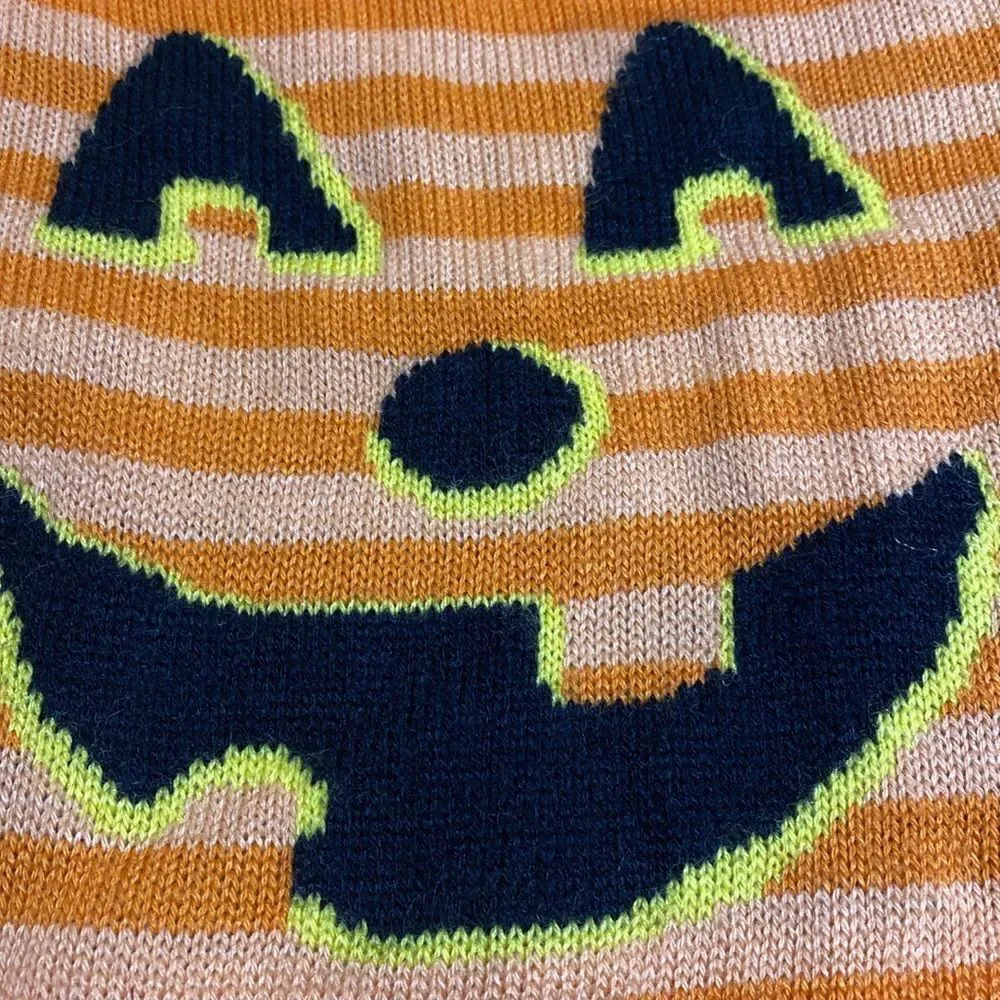 Jack-o-Lantern Dog Halloween Sweater