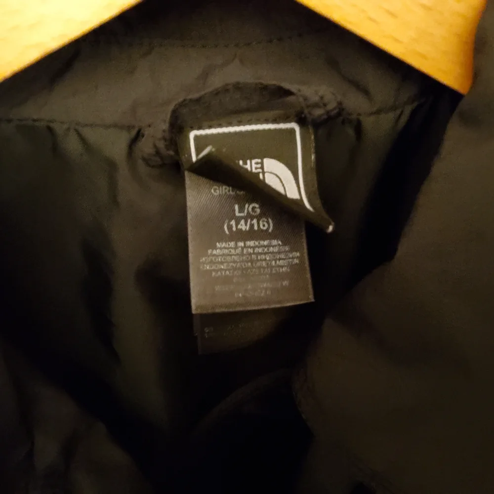 The North Face Black Double-Breasted Jacket Size 12/14 EUC