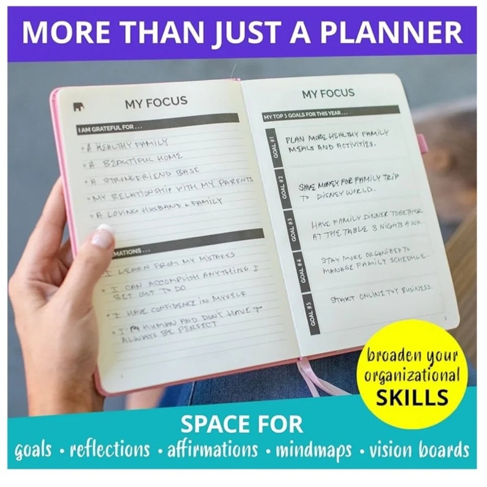 NIB The Simple Elephant Planner with Stickers in box. Not dated!