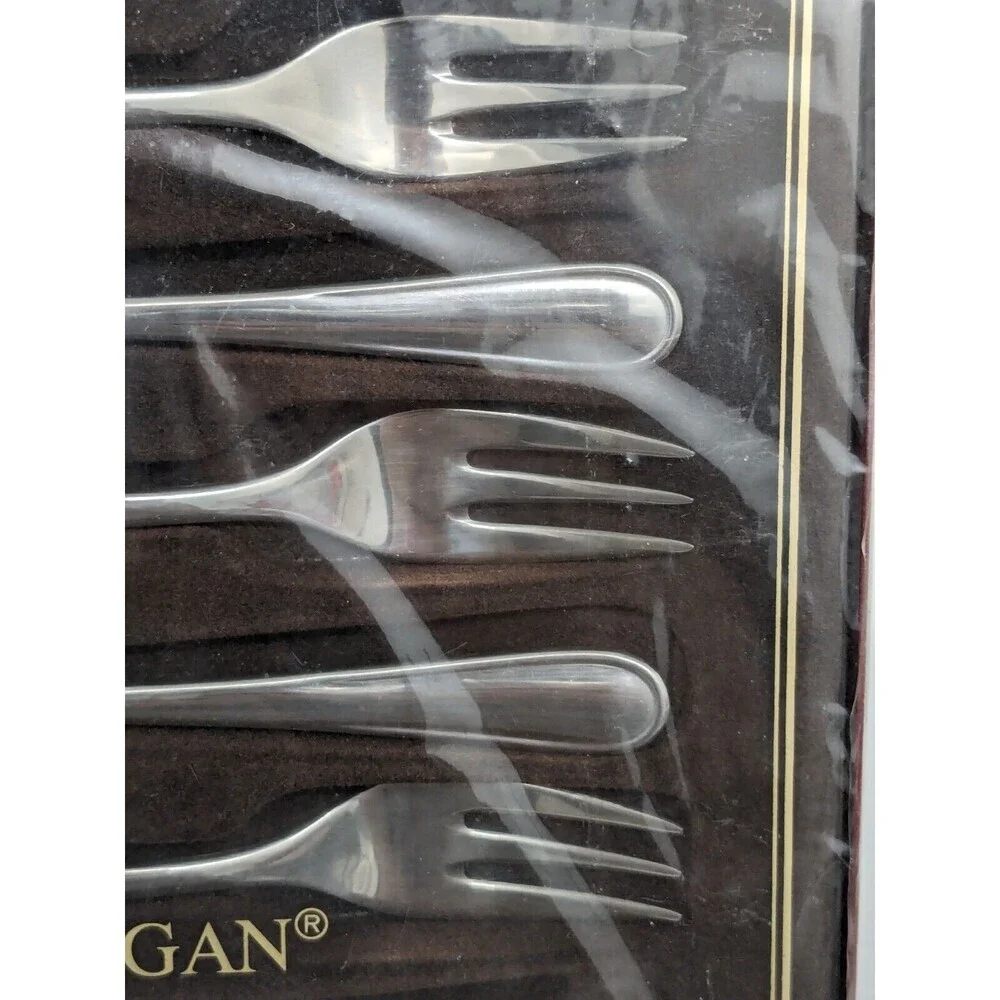 WMG Cromargan Nurnberg 6 Cake Forks Stainless Steel 18/10 in Box 11 3793 6040