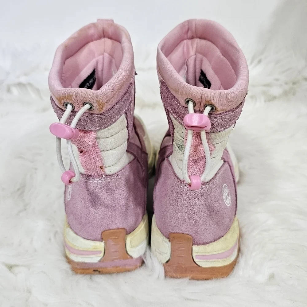Timberland girls boots pink and white sz.2.5