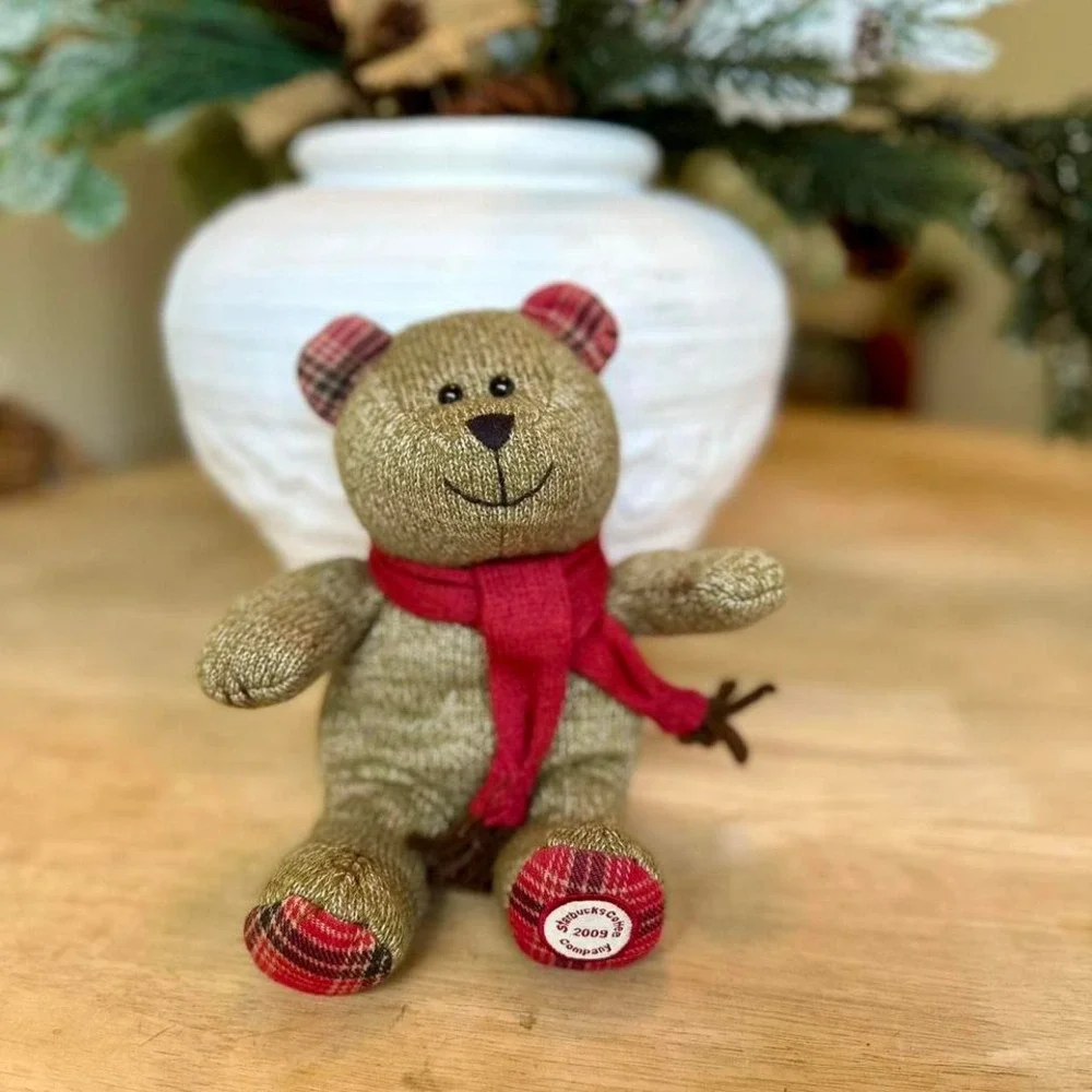 Starbucks Coffee Bearista Bear Stuffed Animal Teddy 2009 Holiday