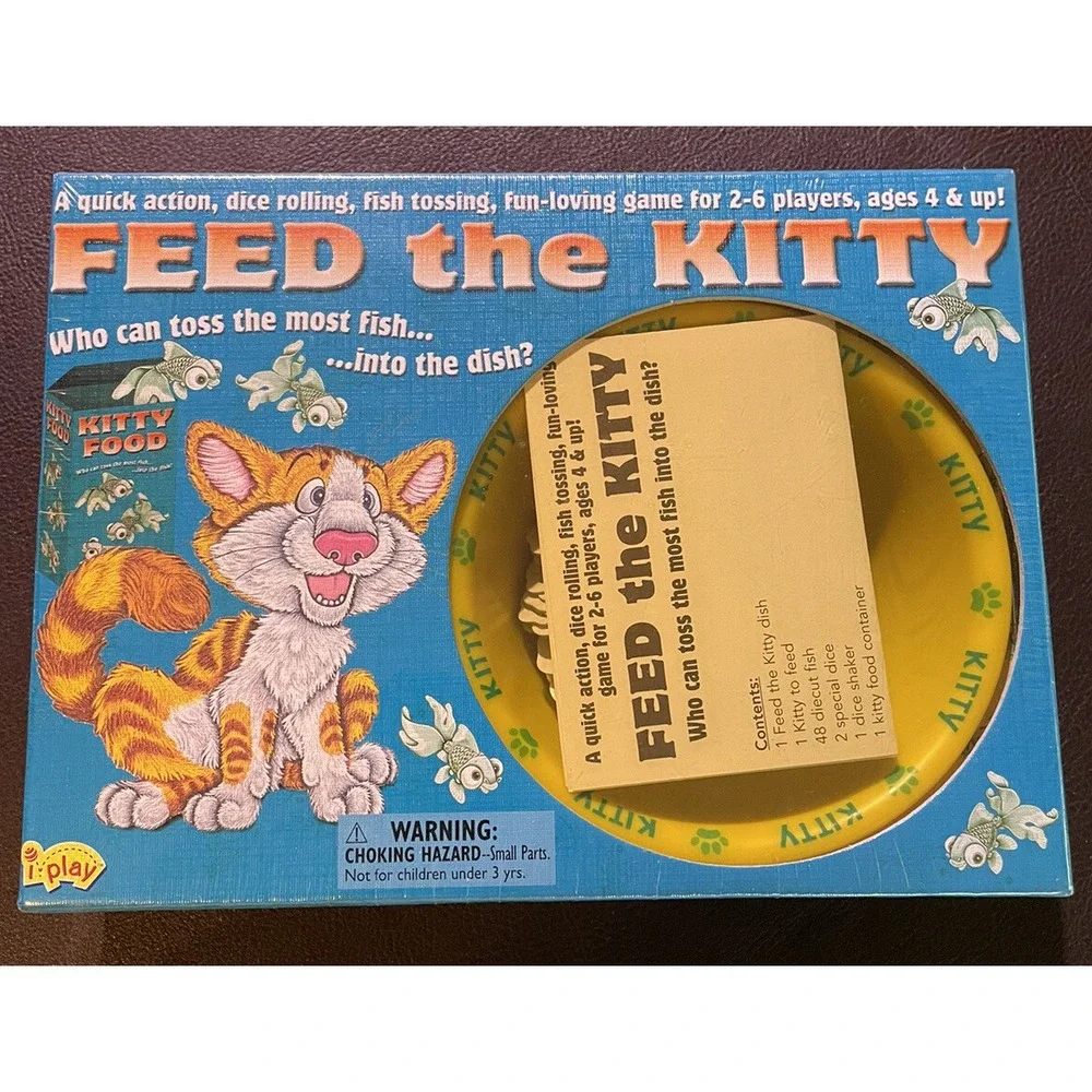 Feed The Kitty Game Children's Kids 4+ Dice Game 2001 NEW Sealed