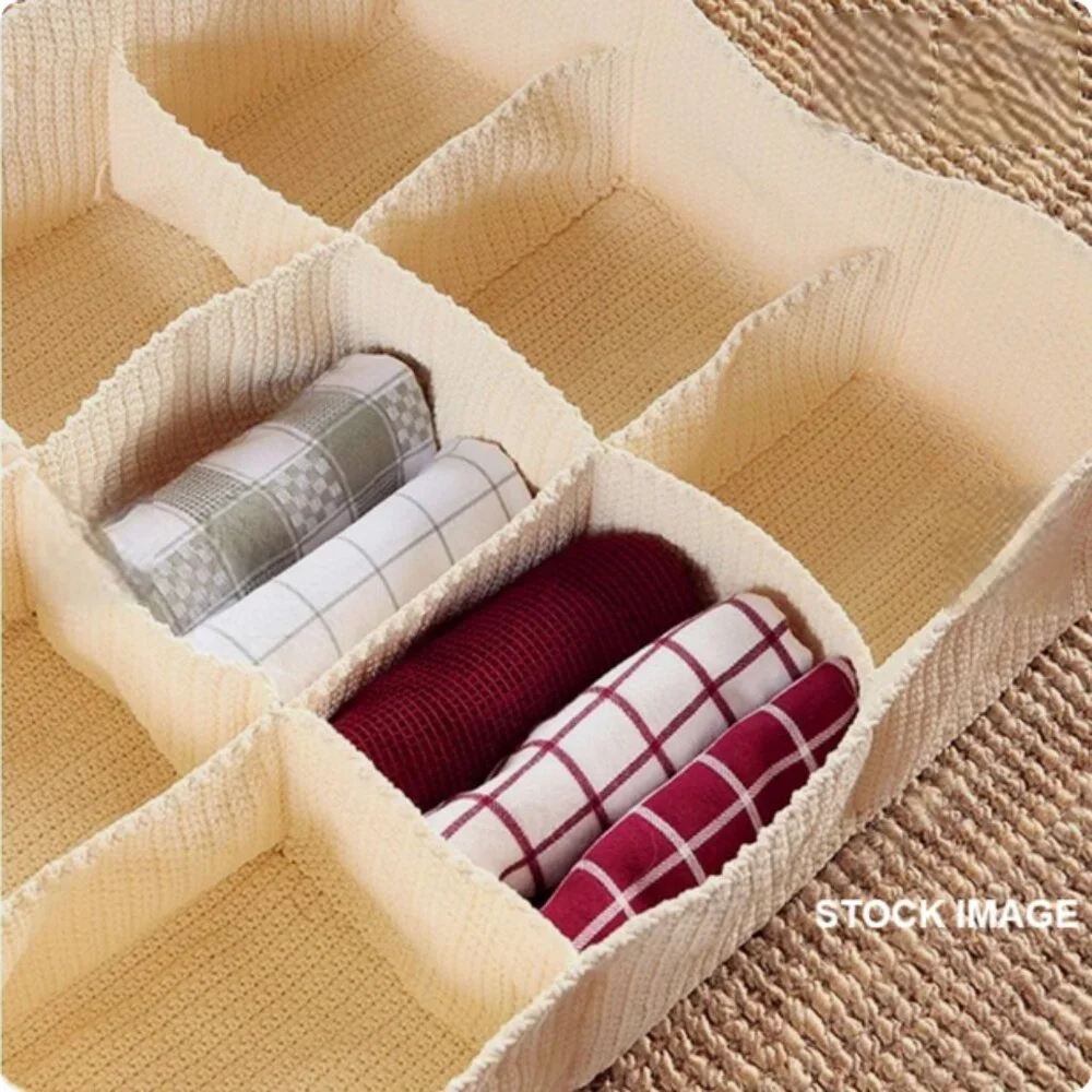 IKEA Komplement Drawer Organizer Ivory Crochet 9-Compartments Storage #0825255B