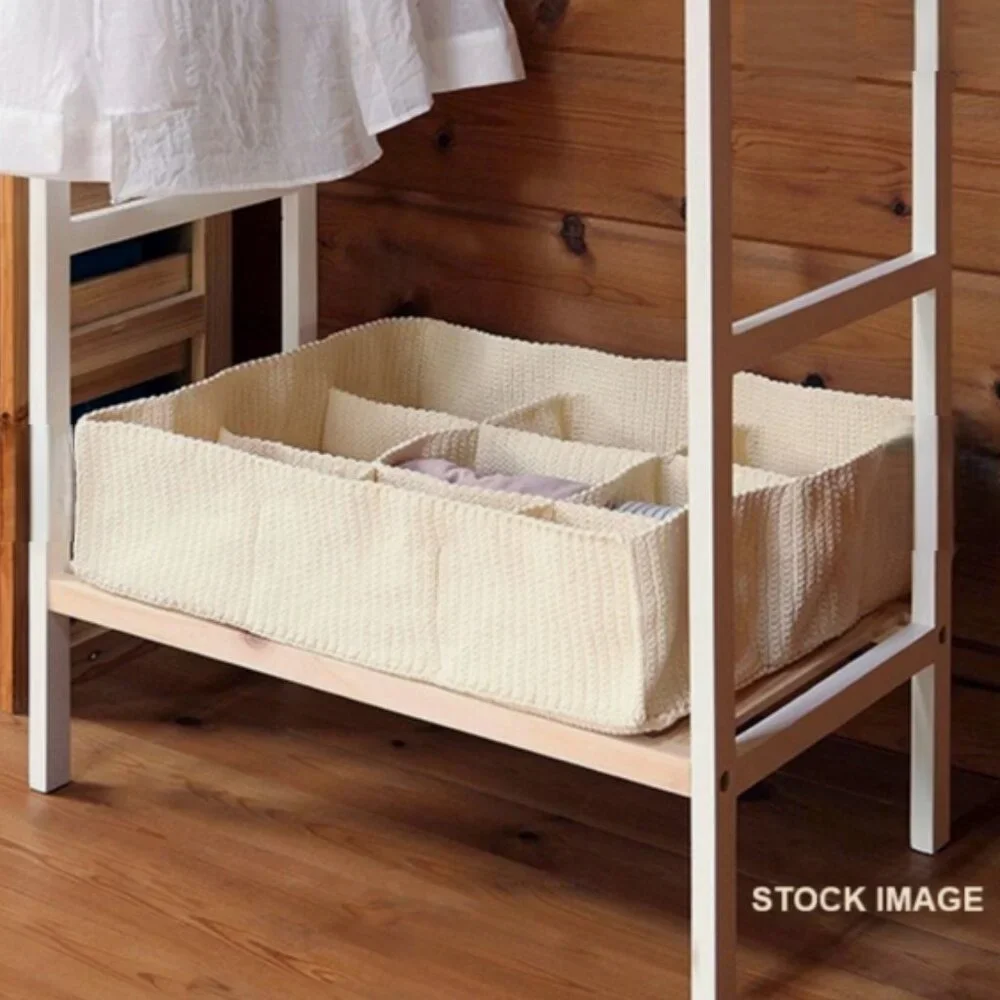 IKEA Komplement Drawer Organizer Ivory Crochet 9-Compartments Storage #0825255B