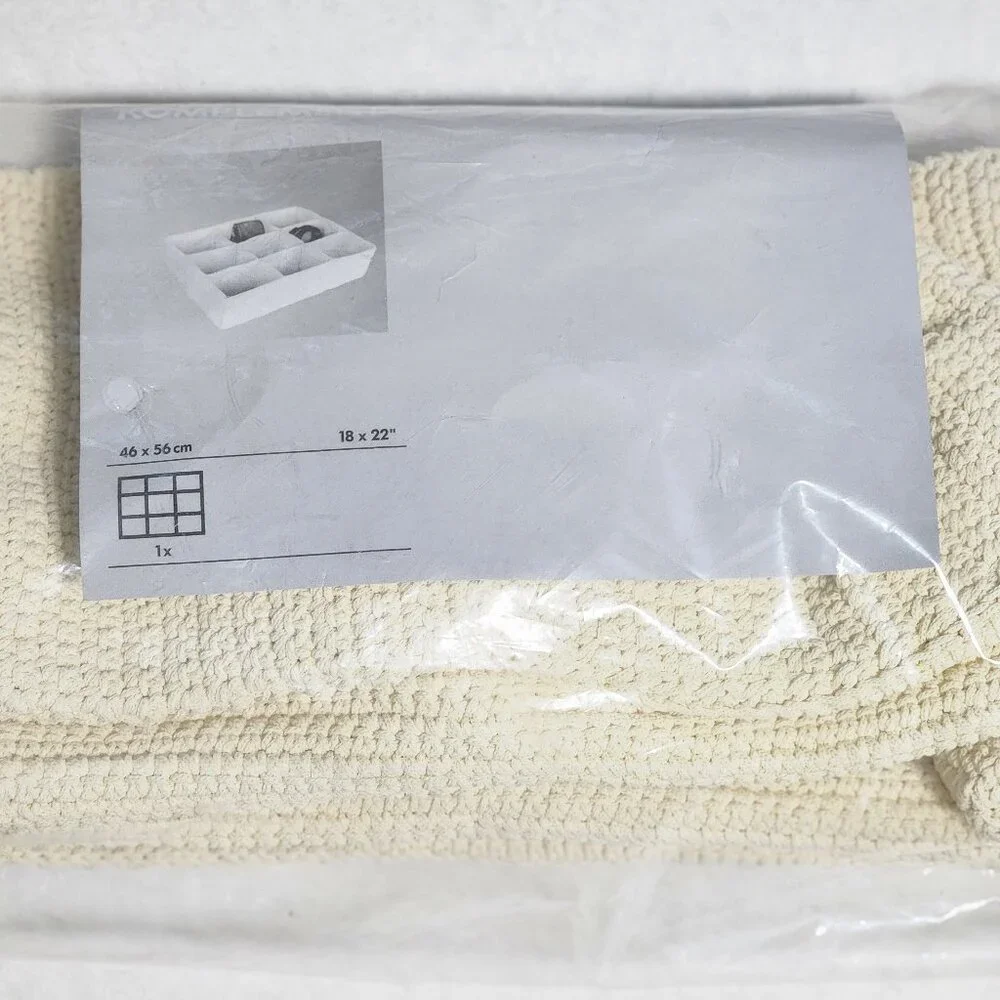 IKEA Komplement Drawer Organizer Ivory Crochet 9-Compartments Storage #0825255B