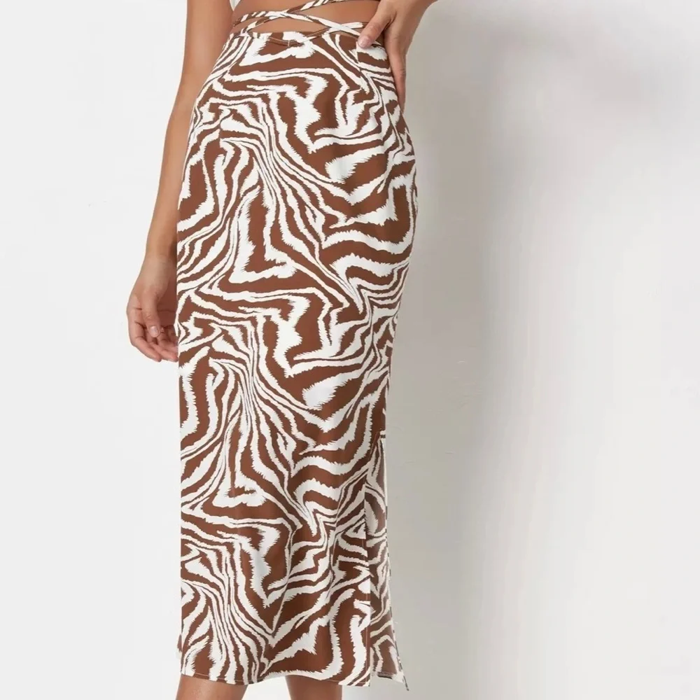 Missguided midi skirt