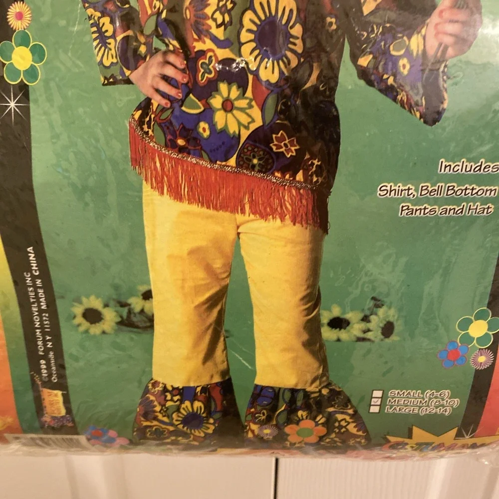 Halloween Costume FORUM HIPPIE DIPPIE CHILD GIRLS SIZE M 8-10