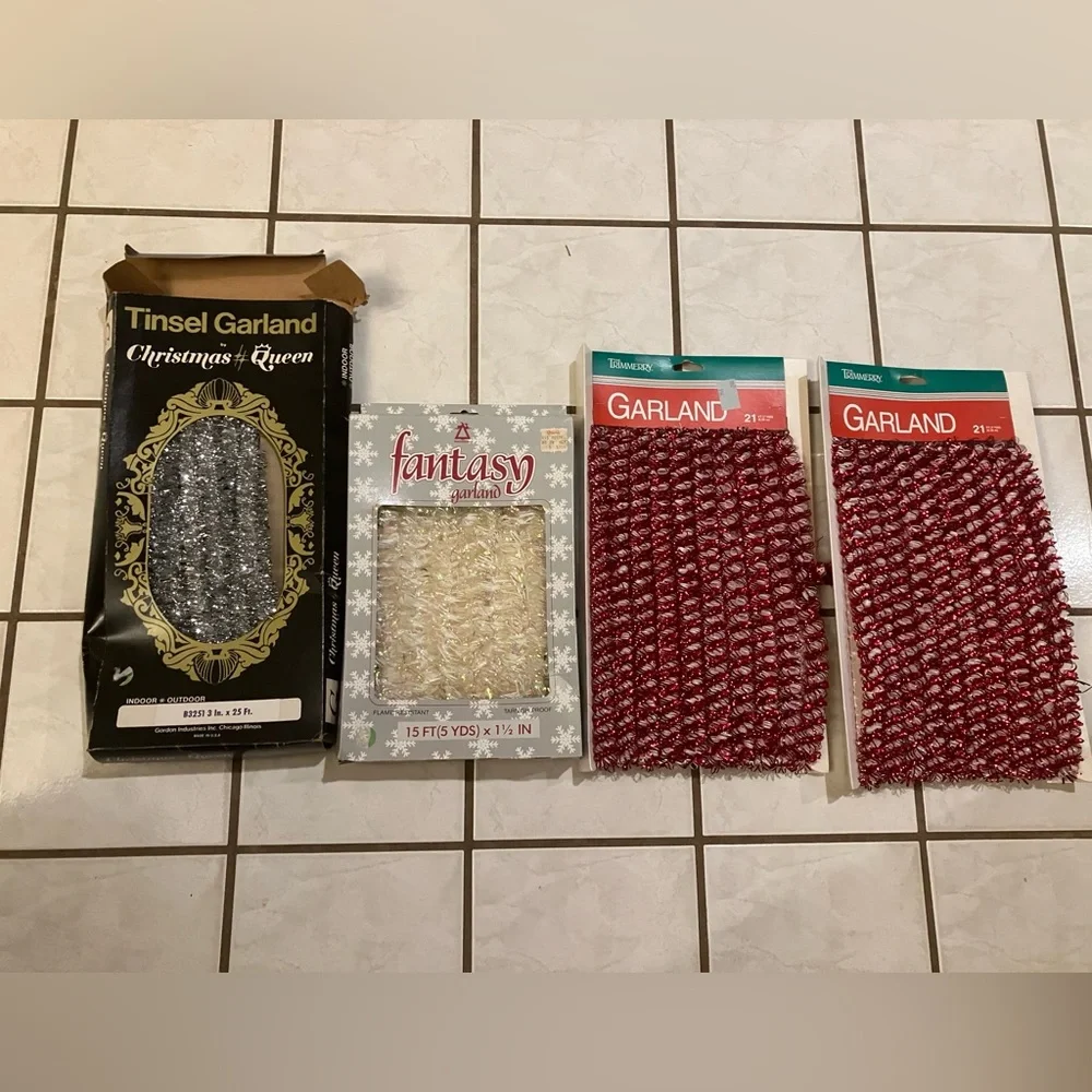 Vintage Christmas garland