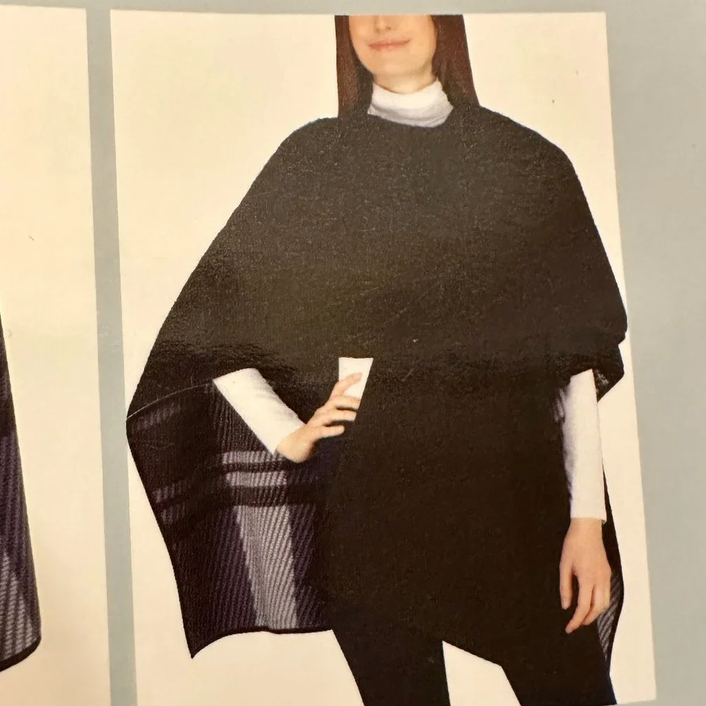 Ike Behar Reversible Fashion Wrap With High Pile Fleece One Size Soft Warm (NEW)