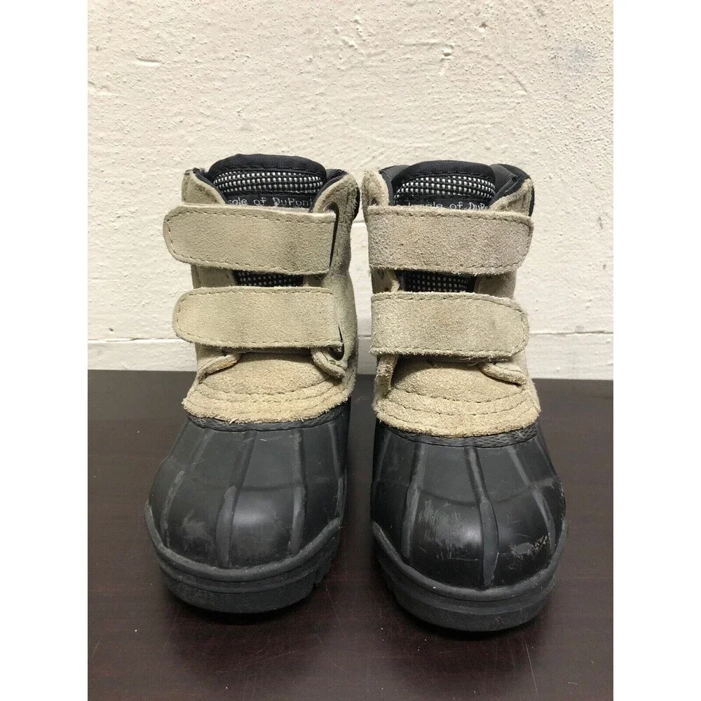 Steel Shank thermolite Snow Boots toddlers SZ US 6 - Suede leather upper/rubber