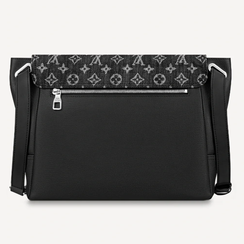Louis Vuitton Nigo Besace Tokyo Leather Denim Mixed Messenger Bag