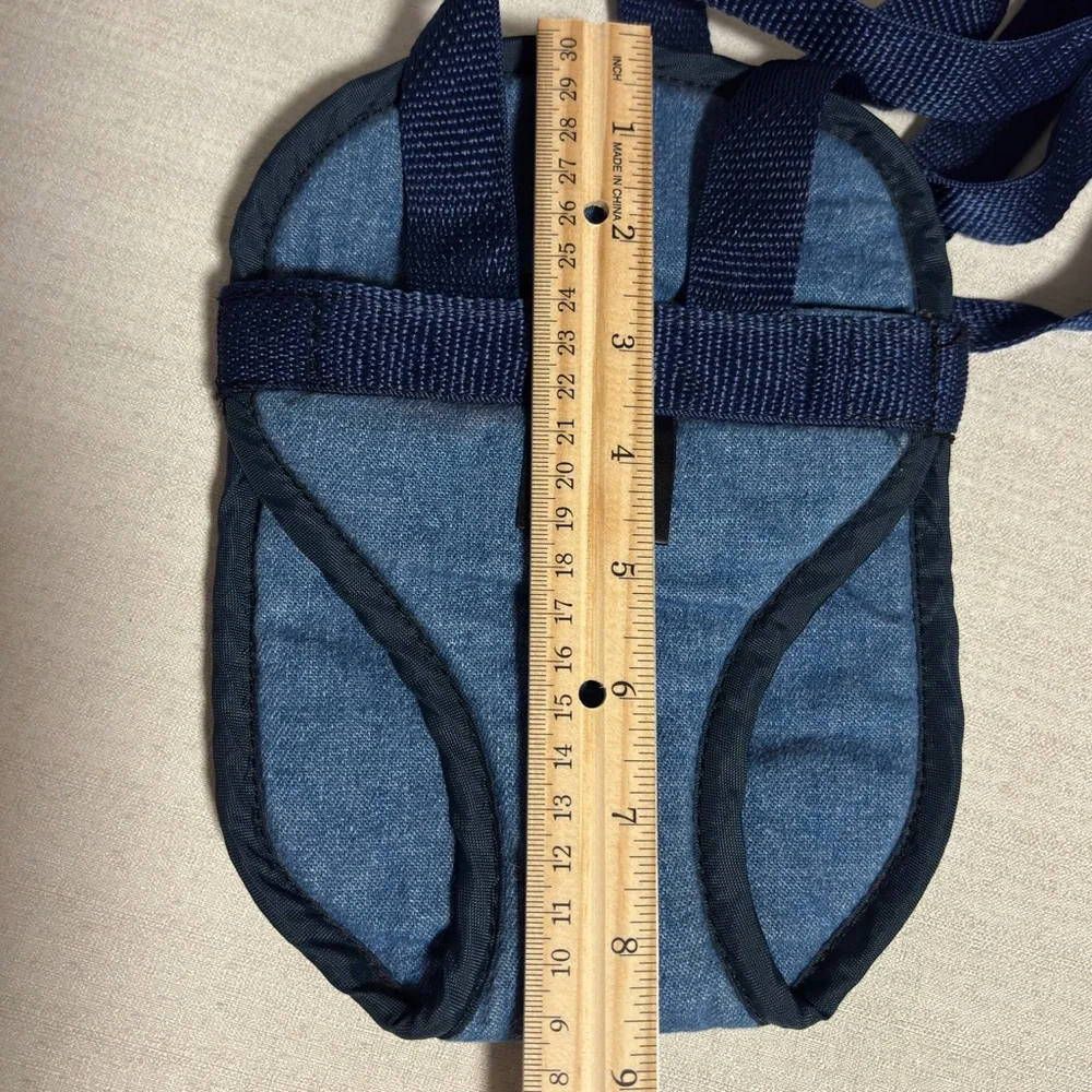 Pet Pouch for small dog blue made in USA steam cleaned