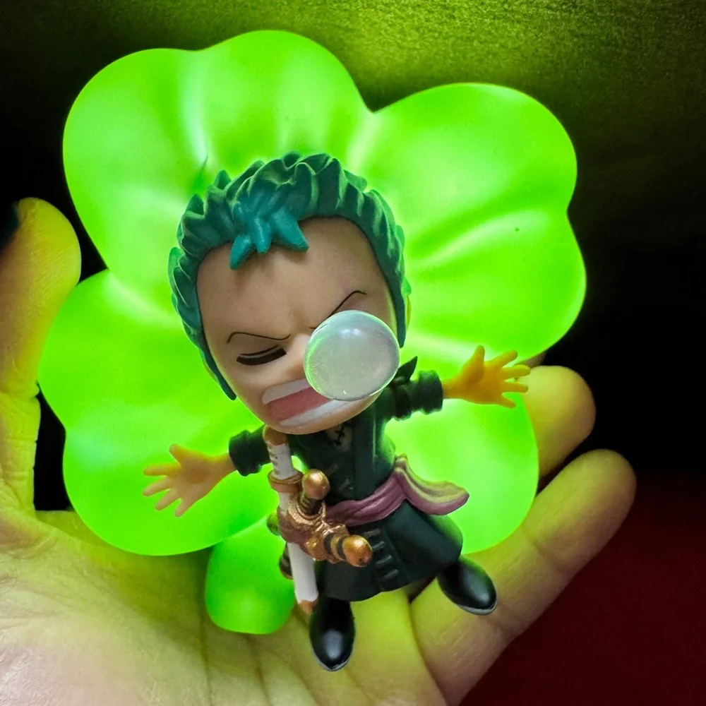 NEW One Piece Roronoa Zoro Night Light Figure Lamp Bedside LED Rechargeable