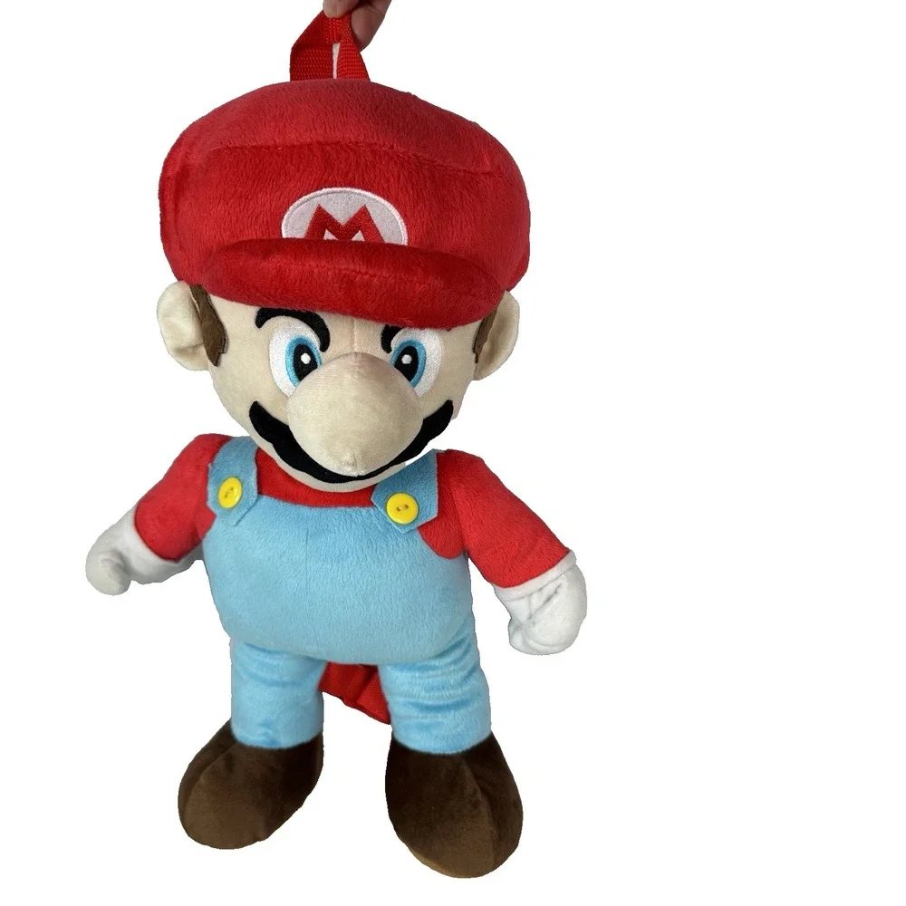 Nintendo Super Mario Bros Brothers Plush Backpack Stuffed Figure Toy Zip 18