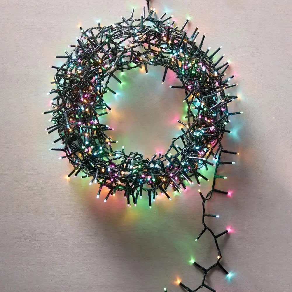 Anthropologie LED Compact Utility Light Strand, Multi Color