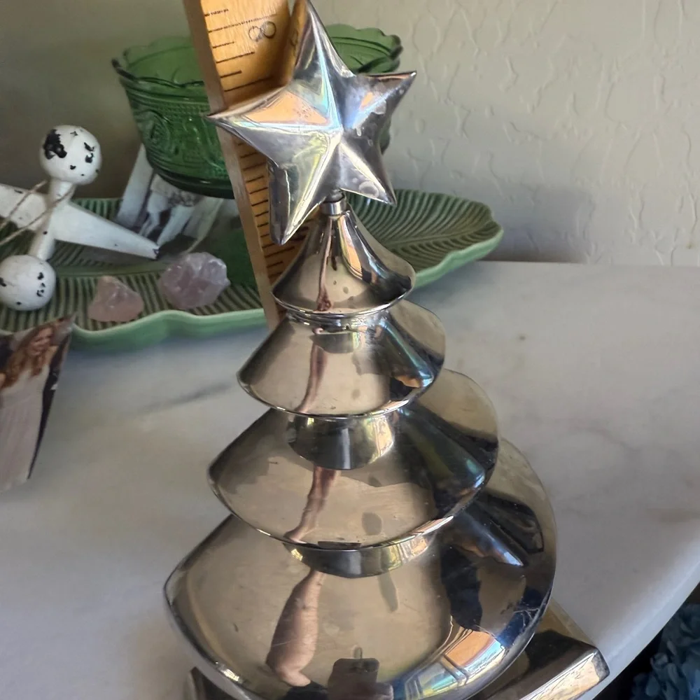 Crate&Barrel chic silver