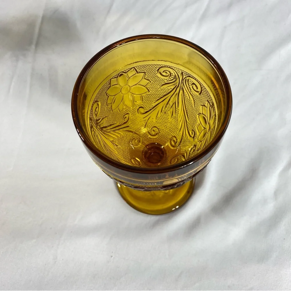 Indiana Tiara Sandwich Pattern Footed Small Cordial 5-1/4” Glass 8oz