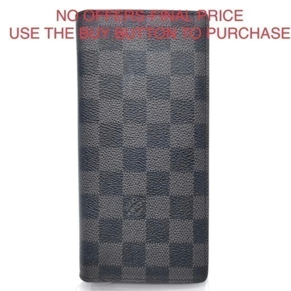 Louis Vuitton Brazza Damier Graphite Wallet
