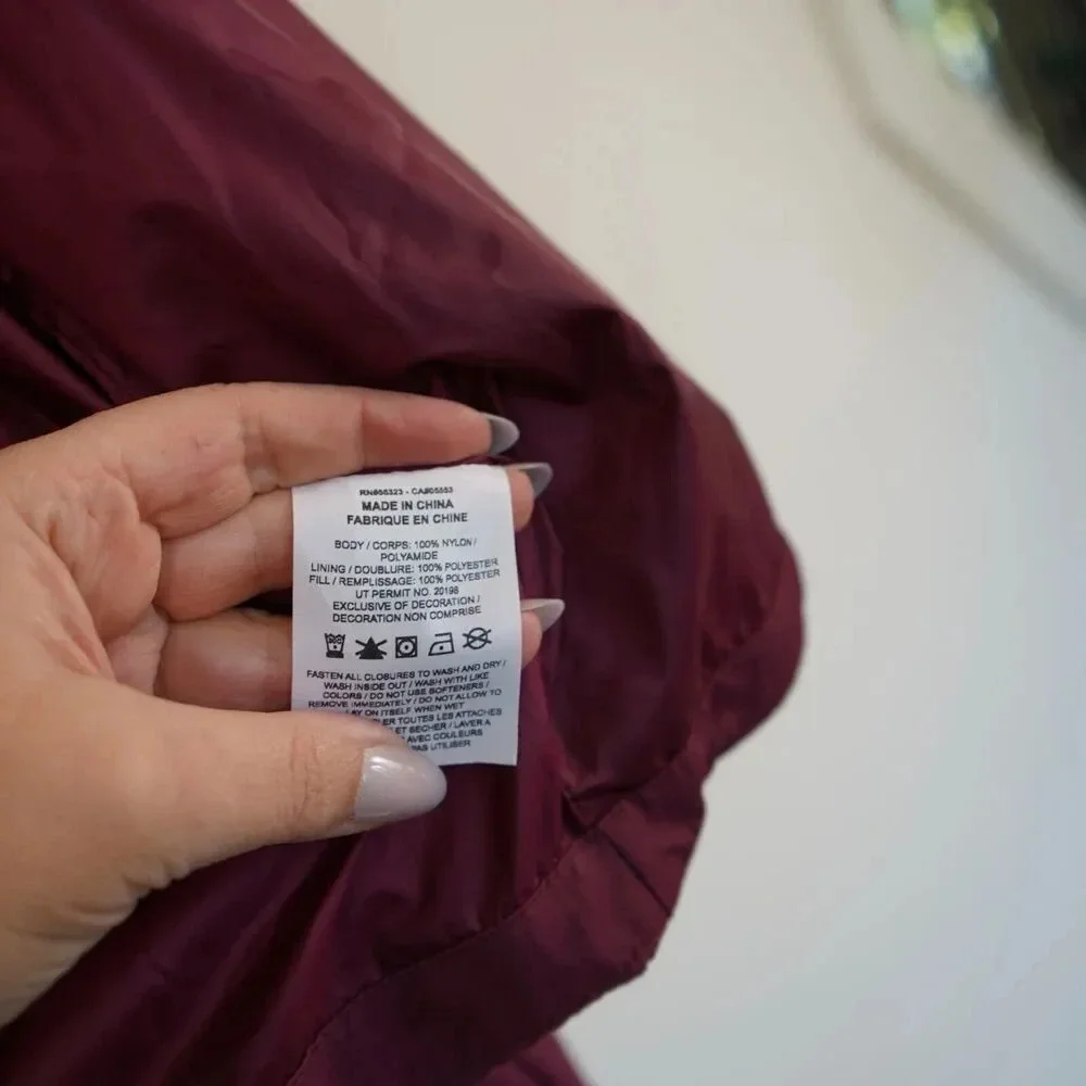 Air Jordan Oversized Puffer‎ Jacket Men's Large Bordeaux