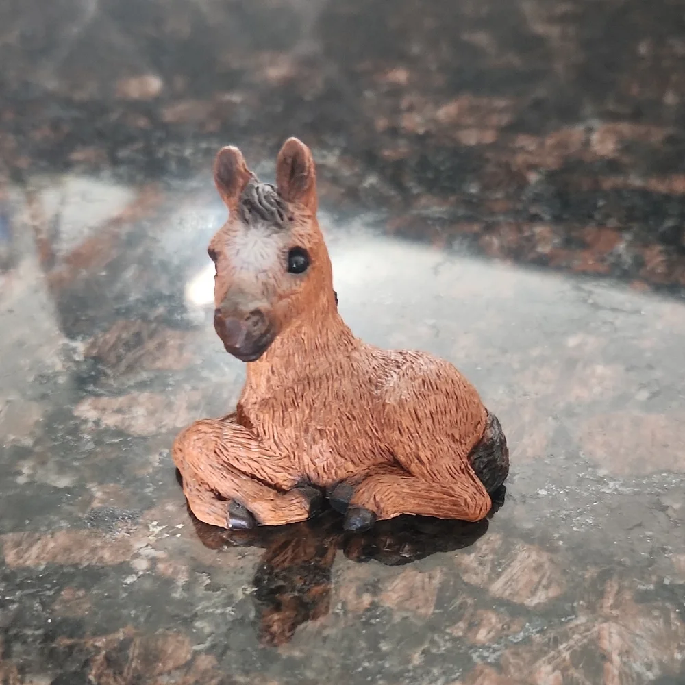 Stone Critters Littles Sorrel Arabian Vibtage Brown Colt