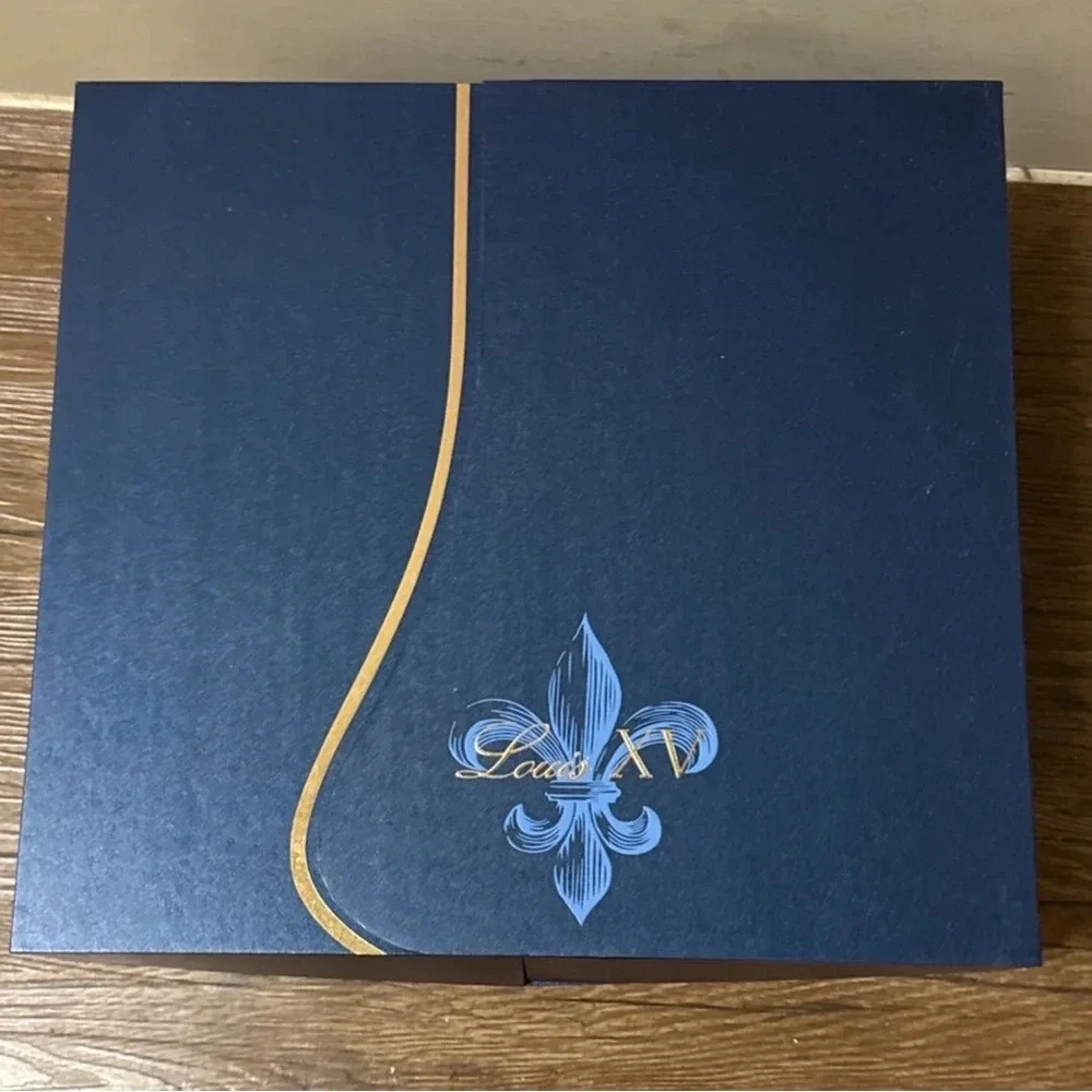 De Venoge Louis XV Champagne Gift “Boxes” W 2 Glass, 1996 -4 available