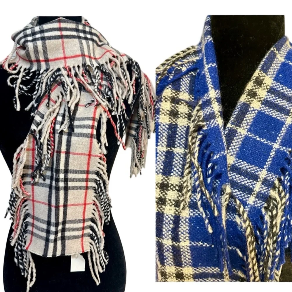 2 Options- Burberry Happy Fringes Scarf