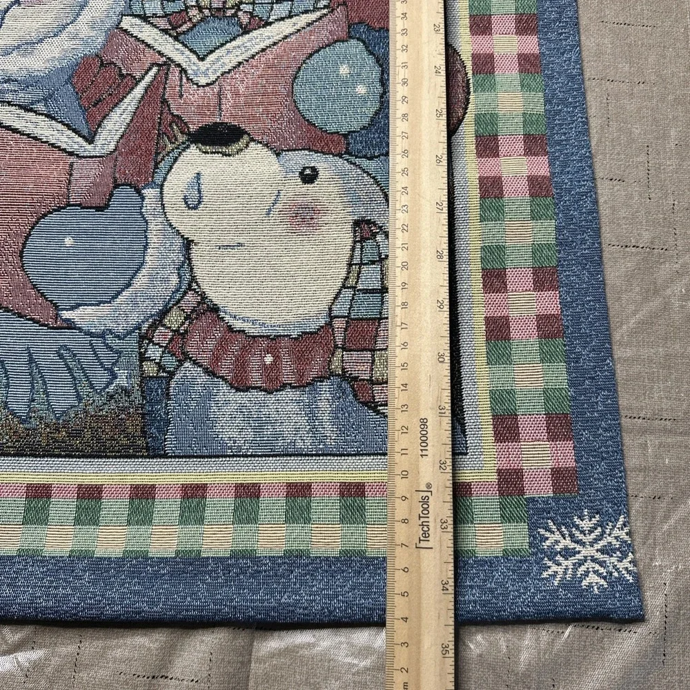 House Of Lloyd Snowmen & Dog Christmas Caroling Tapestry Wall Hanging 2011