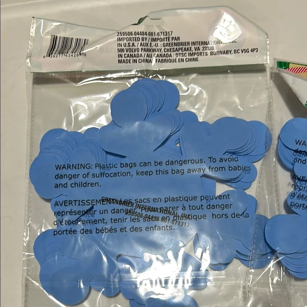 🩶5/$30 Blue 8” Snowflake Foam Sheets Two Sets of 12 Hobby Lobby NEW