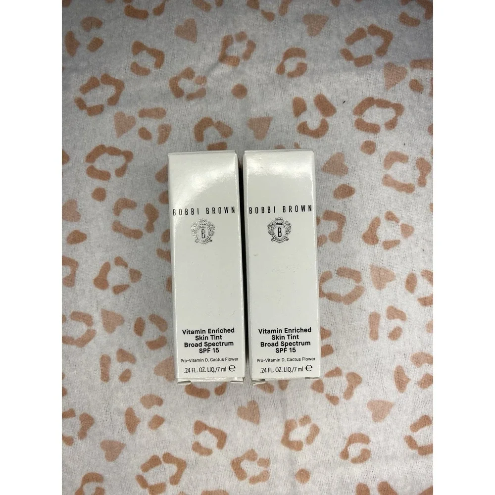 Lot of 2 .24oz Bobbi Brown Vitamin Enriched Tint SPF‎ 15 Golden 4