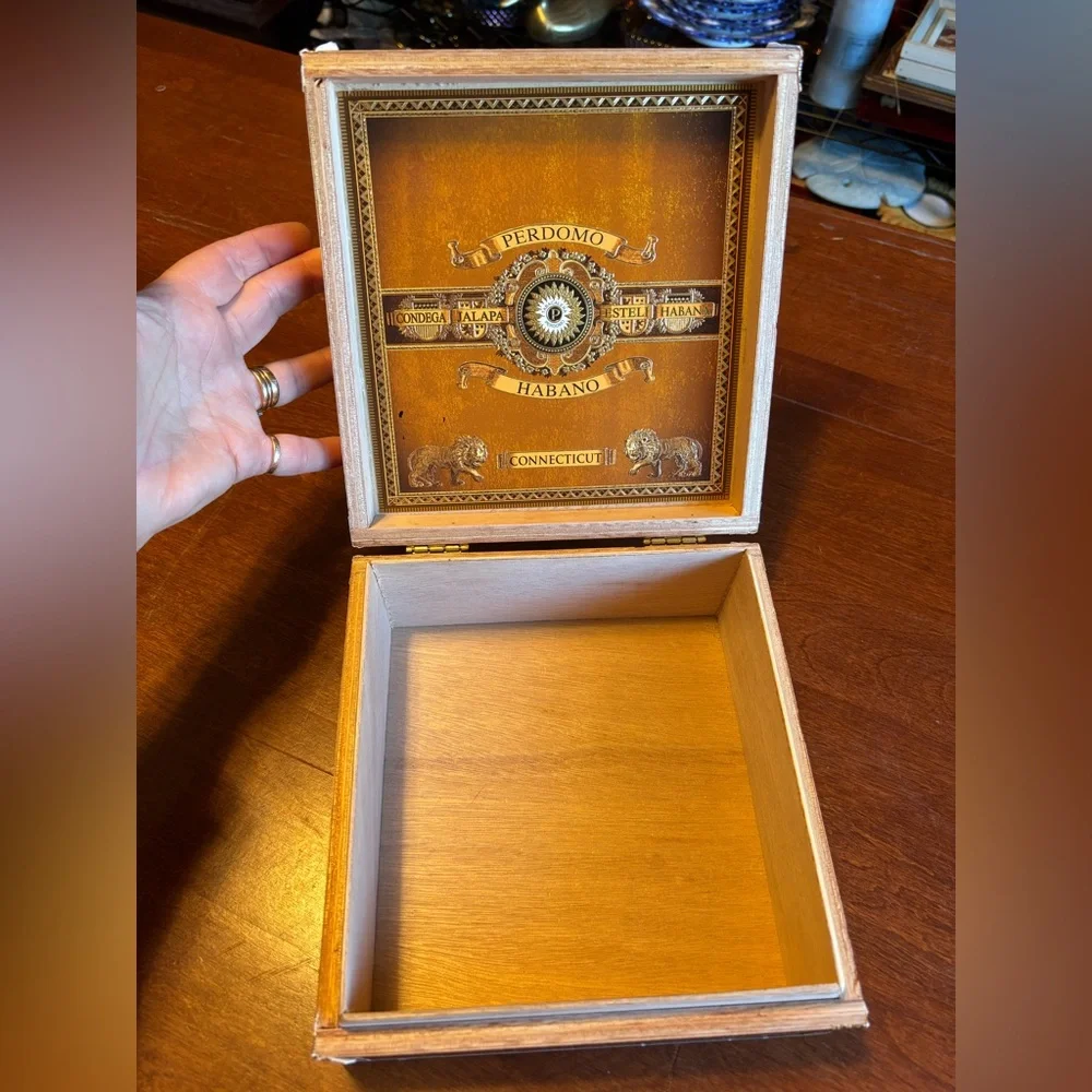 2/$20 Wooden Hinged Cigar Box