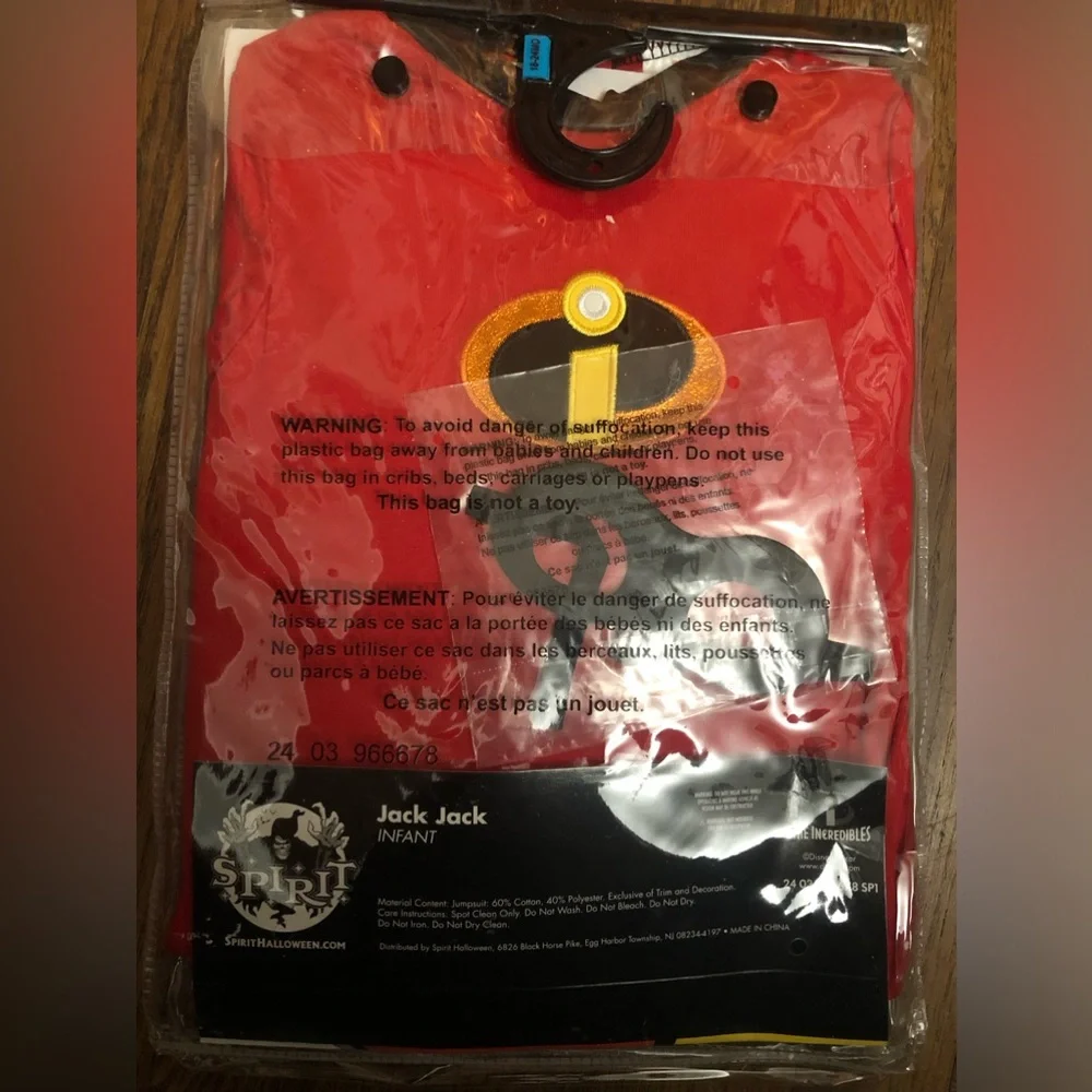 The Incredibles Jack Jack Infant Costume 18-24 Months