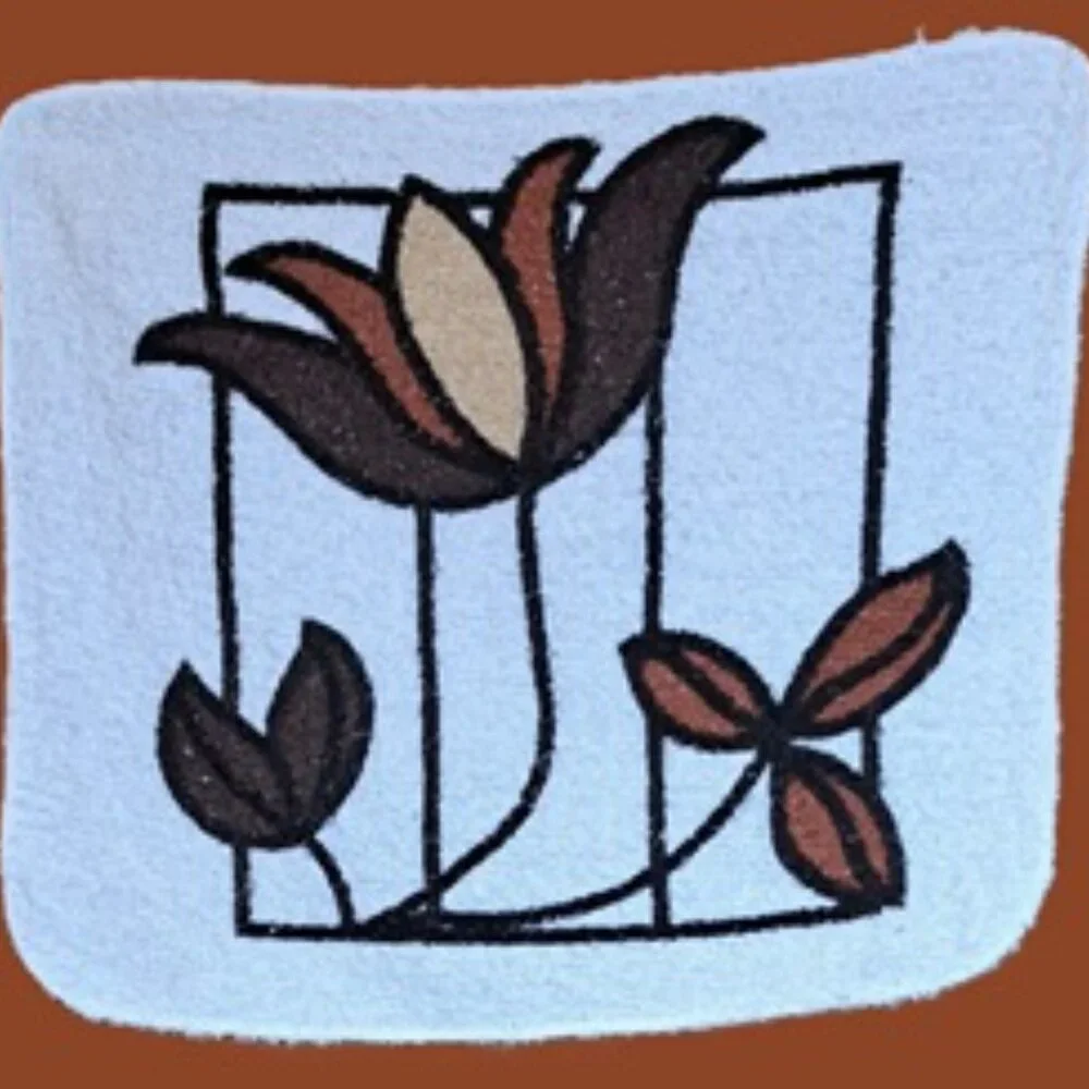 Vtg 70s Tulip Washcloths