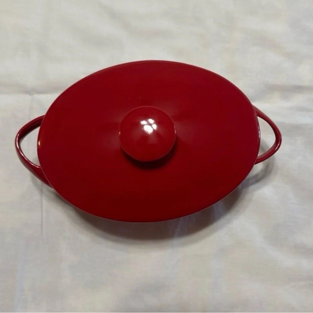 Crate&Barrel Cherry Red Casserole Dish