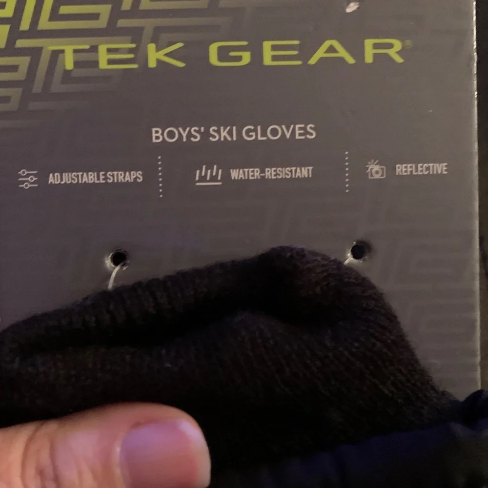 Tek Gear Boys Ski Gloves - Black and Red (Set of 2 pairs) ❄️🎿☃️