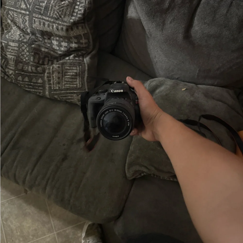 Canon Black Digital Camera with Strap