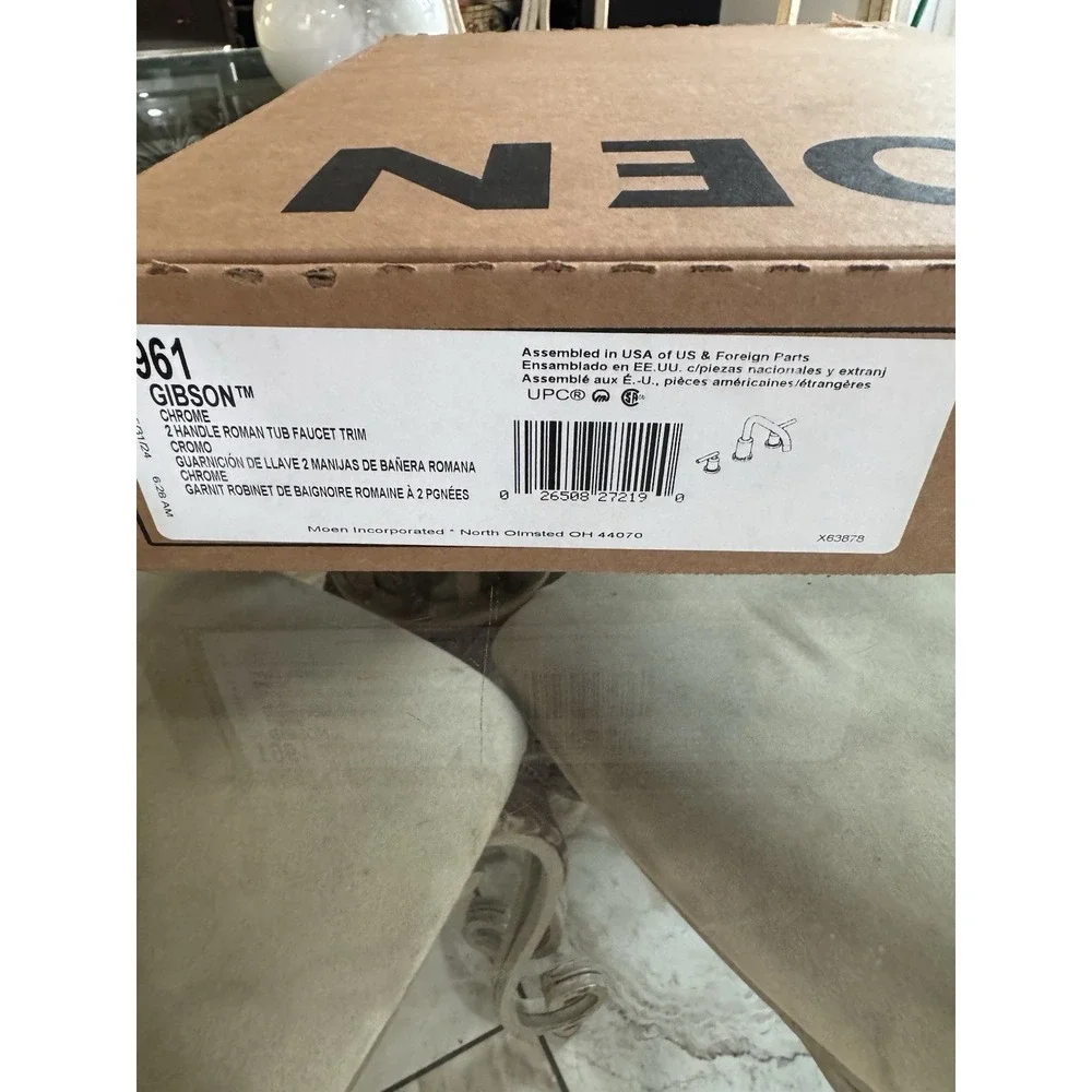 Moen Bathroom Faucet. The Image Shows The Faucet Is New.
