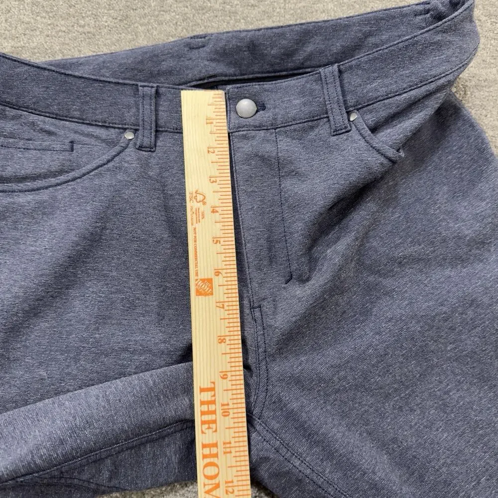 Lululemon ABC Classic Fit Straight Leg Warpstreme Five Pocket Pant Blue 34X32
