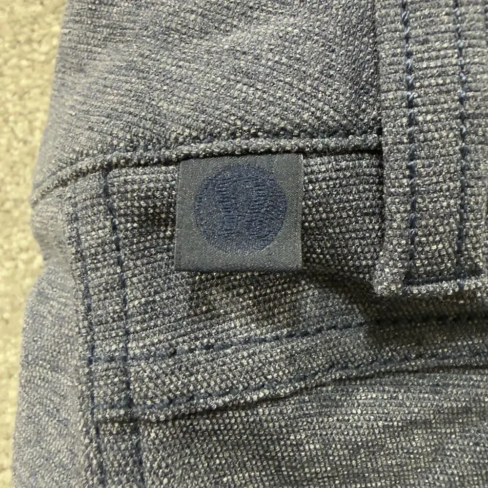 Lululemon ABC Classic Fit Straight Leg Warpstreme Five Pocket Pant Blue 34X32