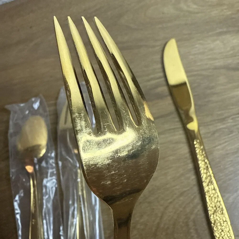 Vtg International Silver Co Rogers Gold Golden Dawn Place setting Replacement
