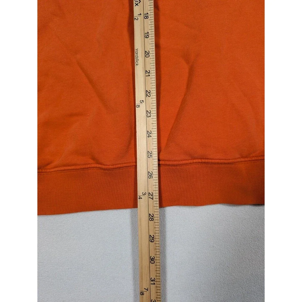 VTG Y2K Nike Essential Side Swoosh Orange Crewneck Sweatshirt XL Silver Tab