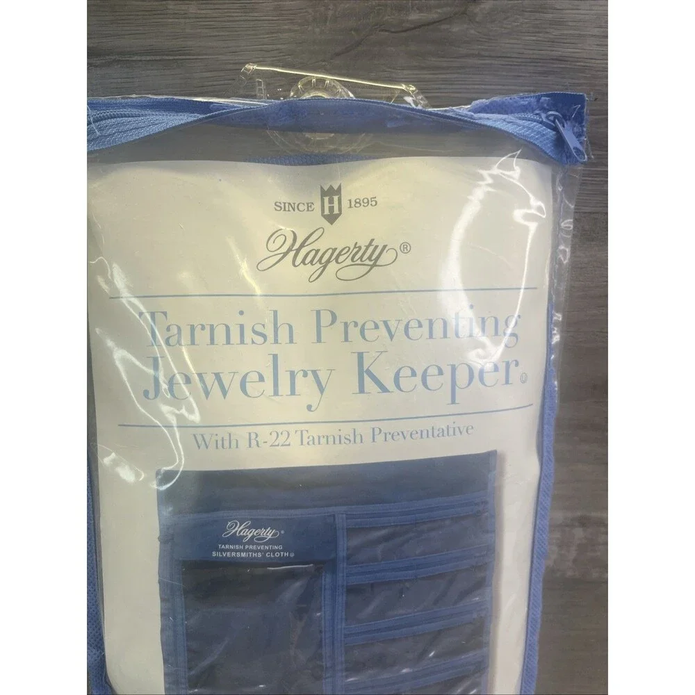Hagerty Hanging Jewelry Keeper Made with R 22 Silver Cloth to Prevent Tarnish